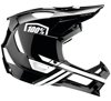 100% Black/White Trajecta Helmet - XL