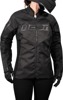 ICON Women's Hooligan CE Jacket Black Medium - Women's sport fit jacket in black, size M