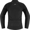 ICON Women's Hooligan CE Jacket Black Medium - Women's sport fit jacket in black, size M