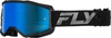 Fly Racing Youth Zone Goggle Black/Black Sky Blue Mirror - Youth goggles with sky blue mirror lens
