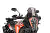 PUIG Z-Racing Windscreen Dark Smoke For KTM 1290 Super Adventure - Double height windscreen For KTM 1290 Super Adventure