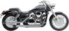 Slash Cut Slip On Exhaust - For 04-09 Honda VTX1300C Slash Cut Slip On Exhaust - For 04-09 Honda VTX1300C
