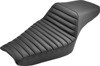 Saddlemen Step-Up Seat Front Tuck-n-Roll Black For Harley XL Sportster - Step-Up seat for Harley-Davidson Sportster models