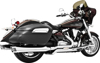 Racing Duals 4" Chrome Full Exhaust - For 99-14 Yamaha Road Star