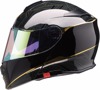 Z1R Solaris 2.0 Notorious Modular Helmet Black/Gold Large - Modular helmet, Black/Gold, Size L