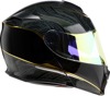 Z1R Solaris 2.0 Notorious Modular Helmet Gloss Black/Gold S - Modular helmet with Notorious graphic, size S