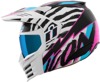 ICON Elsinore Rad Dawn Helmet XS White/Pink/Black - Modular helmet with fog-free MX shield