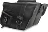 Willie & Max Ranger Slant Saddlebags 16"x11"x6.5" Black Pair