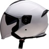 Road Max Solid Open Face Street Helmet White Medium