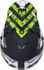 AFX FX-17 Attack Helmet Matte Black Green XS Adult Unisex - MX helmet, Matte Black/Green, Size XS, Unisex