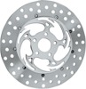 Savage Floating Front Left Brake Rotor 330mm Chrome - For Harley