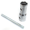 Three Way Spark Plug Wrench - Hex Sizes: 13/16", 5/8", & 18mm - Fits all 10, 12, and 14mm Thread Spark Plugs