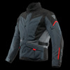 Dainese Tempest 3 Lady D Dry Jacket Ebony Black Lava Red 42 - Textile touring jacket, waterproof, size 42, women
