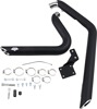 Shortshots Staggered Black Full Exhaust - For 86-11 Harley Softail