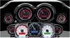 Dakota Digital MVX Six-Gauge Kit White/Grey Black Bezel