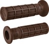 ODI Hart-Luck Full Waffle Slip-On Grips Brown 1in V-Twin - Brown full waffle slip-on grips for 1in V-Twin bars