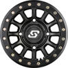 Sedona Sano Beadlock Wheel 14x7 4/110 5+2 +10mm Black - Beadlock ATV/UTV wheel, satin black, 14x7, 4/110