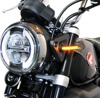 New Rage Cycles Front Turn Signals Black Fits 2018-2024 Honda Monkey