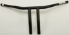 Chubby Pullback Drag Handlebar 10" Black w/Builtin Pullback Risers