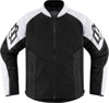ICON Mesh AF Jacket Men's 2XL Black/White - Durable mesh chassis, sport fit, 2XL