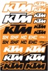 Factory Effex KTM SX Sticker Sheet Graphic Kit, Orange