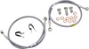 Stainless Steel Front Brake Line Kit - 2 Lines - For 15-17 Yamaha FZ-07