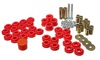 Red Rear End Control Arm Bushing Set