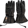 12V Heated Leather Gloves Black Large