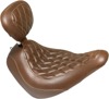 Tripper Diamond Brown Solo Seat w/Backrest - For 18-19 HD FLSB FXLR Tripper Diamond Brown Solo Seat w/Backrest - For 18-19 HD FLSB FXLR