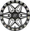 Sedona Split 6 Beadlock Wheel 15x6 4/137 +38mm Black Machined - Beadlock wheel 15x6 4/137 +38mm For select UTV/ATV