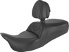 Saddlemen Roadsofa Standard Reach Seat with Backrest Black For Harley Touring