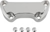 Drag Specialties Handlebar Clamp Chrome Scalloped 1in For 74-17 Harley