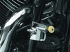 Kuryakyn Universal Helmet Lock Chrome 1-1/4in to 1-1/2in Mount - Universal chrome helmet lock for 1-1/4 to 1-1/2in bars
