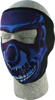 Full Face Mask - Blue Chrome Skull Full Face Mask - Blue Chrome Skull