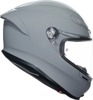 AGV K6 S Solid Full Face Helmet 2XL Gloss Nardo Gray - Full face helmet, 2XL, Nardo Gray, unisex, by AGV