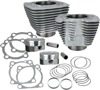 Sportster 883cc to 1200cc Conversion Kit - Cylinder Kit 3-1/2'' Silver