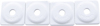 Woody's Square Digger Aluminum Support Plates White 48 Pack - Aluminum support plates, white, 48 pack
