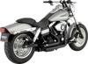 Vance & Hines Shortshots Staggered Exhaust Black Fits HD Dyna 06-11
