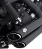 Vance & Hines Shortshots Staggered Exhaust Black Fits HD Dyna 06-11