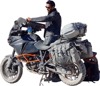 Giant Loop Round the World Panniers 90L Black - Waterproof 90L soft panniers for adventure motorcycles
