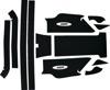 WSM Traction Mat Black For Yamaha SJ700 Super Jet - Traction mat set for Yamaha SJ700 Super Jet