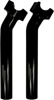 Drag Specialties Buffalo 9.5in Pullback Handlebar Risers Black Gloss - Billet aluminum 9.5in risers for 1in handlebars