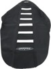 6-Rib Water Resistant Seat Cover Black/White - For Kawasaki KX250F KX450F