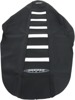 6-Rib Water Resistant Seat Cover Black/White - For 2019 KTM SX XC-F