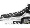 6-Rib Water Resistant Seat Cover Black/White - For 2019 KTM SX XC-F
