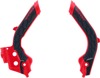 X-Grip Frame Guards Red/Black - For 19-23 Gas Gas Husqvarna 125-450