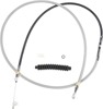Drag Specialties Braided Stainless Clutch Cable Chrome 76in For Harley Touring
