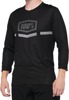 100% Men's Airmatic 3/4 Sleeve Jersey Black Medium