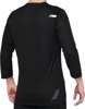 100% Men's Airmatic 3/4 Sleeve Jersey, Black, XL