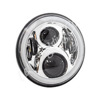 Letric Lighting 7" LED Headlight Full Halo Chrome with Mount Adapter